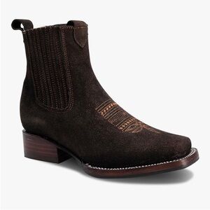 Joe Brown Suede Chelsea Ankle Short Western Boots Men's Size 8